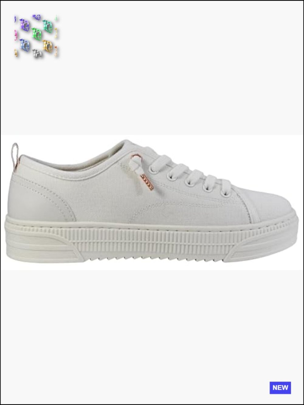 Women's Bobs Copa Sneaker Memory Foam Lace Up Casual Fashion Sneakers - Picture 7 of 7